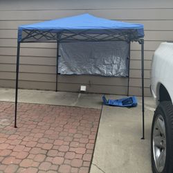 Easy Up Canopy 7x7’ With Shade And Carry Bag 