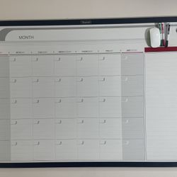 Whiteboard - Quartet Large Monthly Calendar 