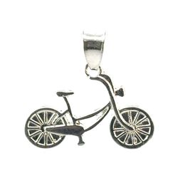 Woman’s Ladies 925 Sterling Silver Bicycle Bike Charm Pendant For Necklace GP3104760