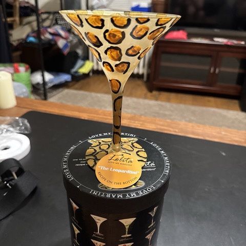 Brand New Lolita Leopardtini Martini Glass