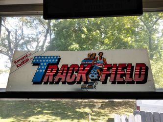 1983 track and field arcade Marquee.
