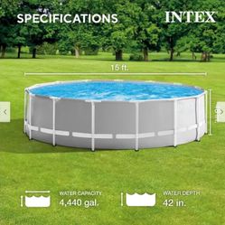 Intex Prism Frame 12ft x 48” Above Ground Pool