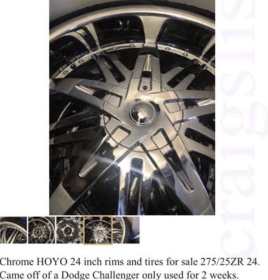 24 Inch Chrome Hoyos