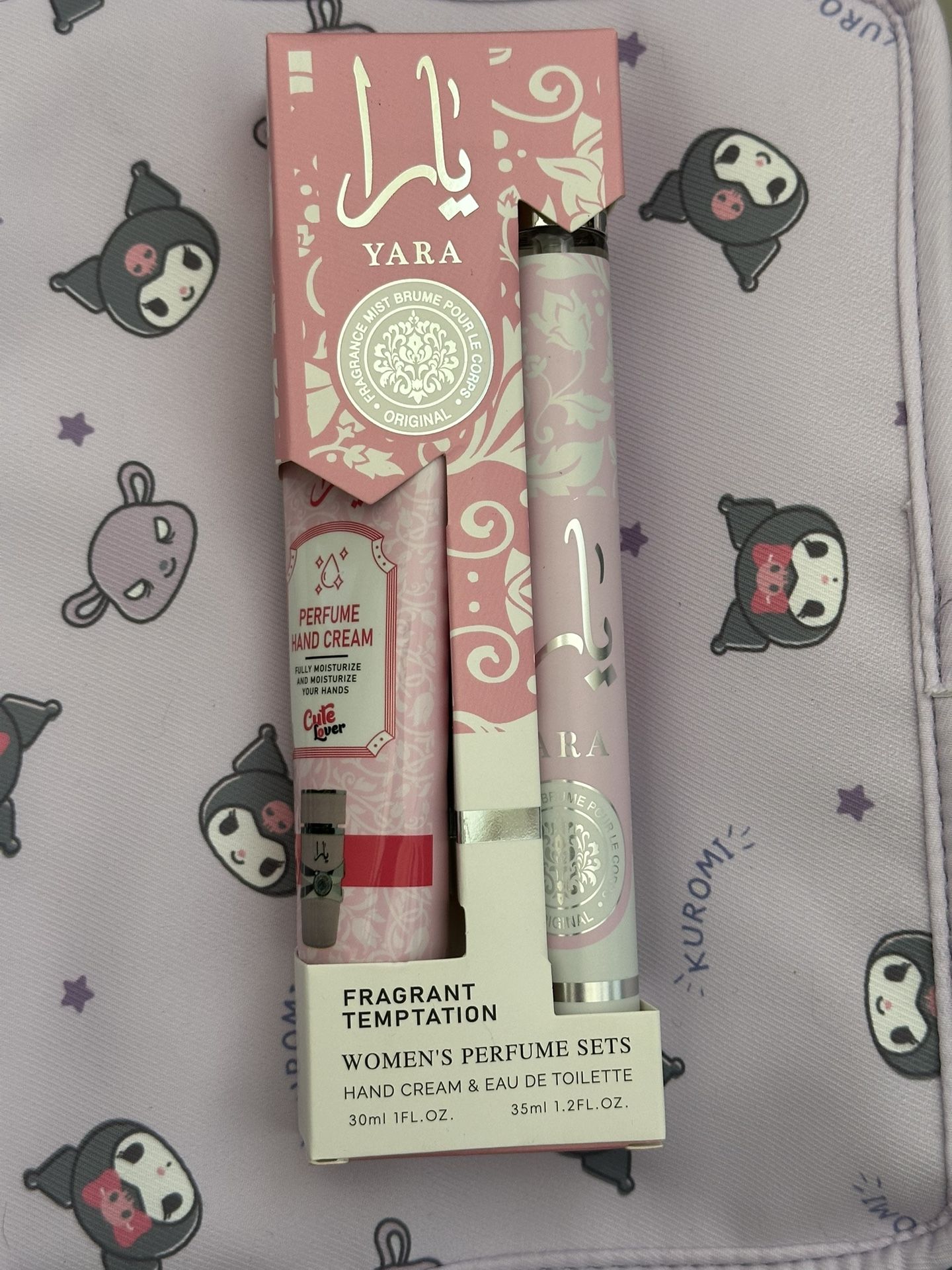 Yara perfume and hand cream