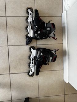 Rollerblade Inline Skates Black Red White. Size 11