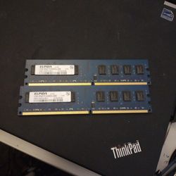 ELPIDA 2GB 2RX8 PC3-10600U-9-10-B0 EBJ21UE8BDF0-DJ-F DESKTOP MEMORY

