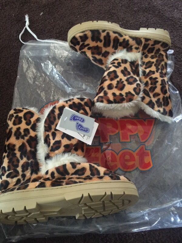 Snooki slippers happy feet size large slipper boots