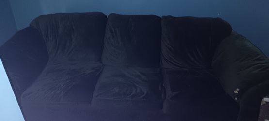 Green Sofa & Matching Loveseat