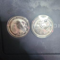 2 2019 Silver Kookaburra Coins