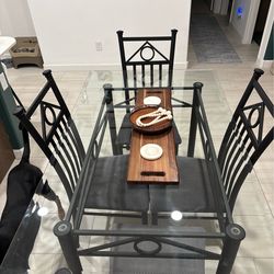 Glass Dining Room table ONLY *no chairs*