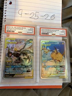 PSA 10 Pokémon GX Tag Team Card Lot of 2