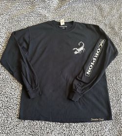 Scorpion Black Long Sleeve Graphic Shirt Large