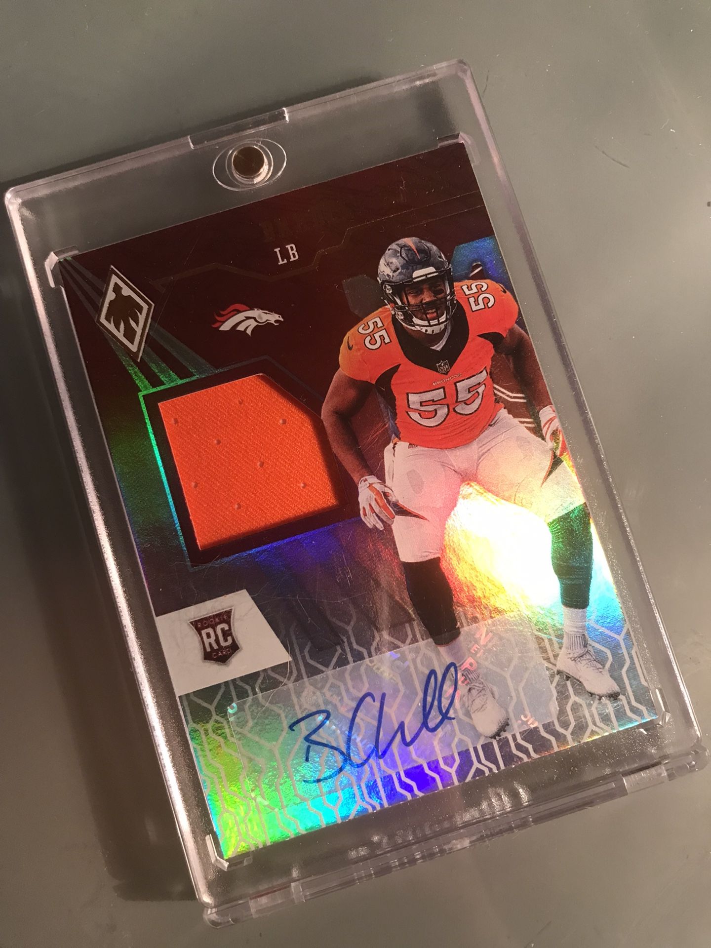 Bradley Chubb Rookie Jersey Autograph Card