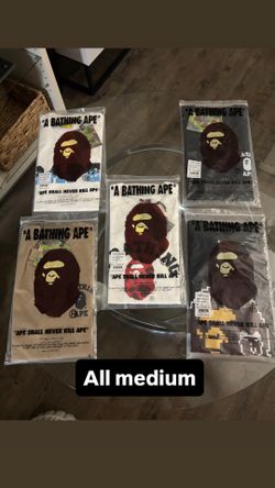 A Bathing ape Shirts $45 each