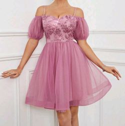 Pink Dress Different Sizes