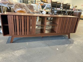 70” Modern Walnut TV Stand / Sideboard