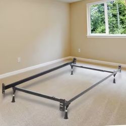 Metal Bed Frame Adjustable To Twin/Full Size Holds Up To 1000 lb. Distributed Weight 63” L. Delivery Available