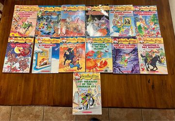 Geronimo Stilton Paperback Chapter Book Lot, Illustrated, Ages 4-12, Scholastic