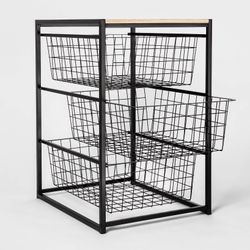 3-Drawer Metal Organizer
