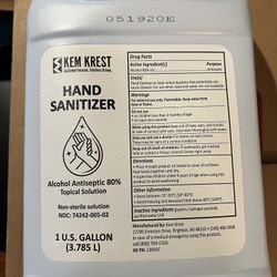 Kem Krest Hand Sanitizer 1 gallon