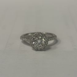 Halo Engagement Ring 