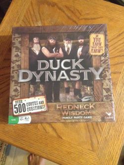 New sealed duck dynasty party game