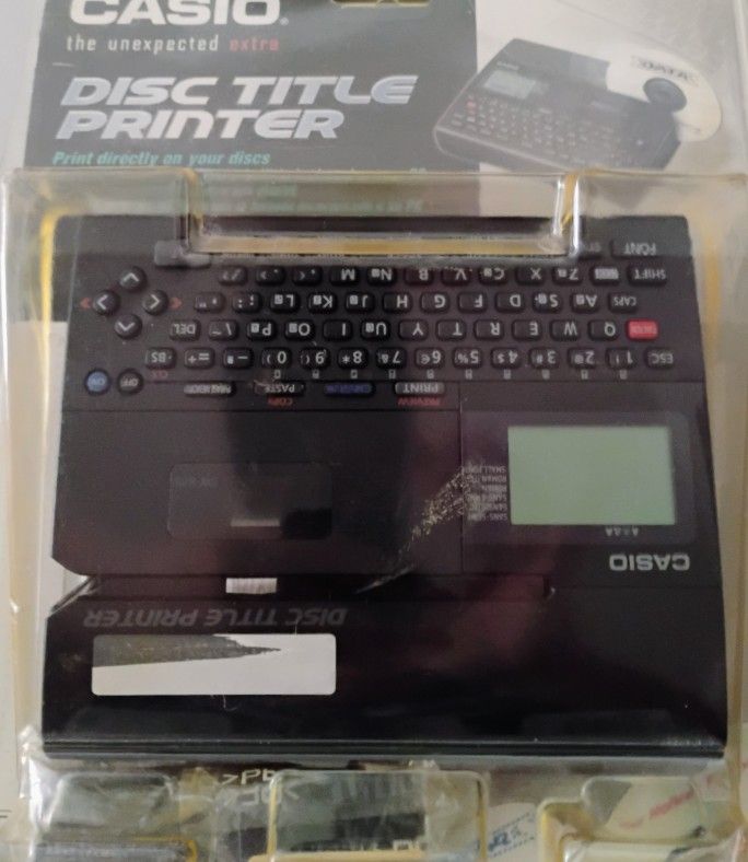 Casio Just Title Printer For CDs Or DVDs