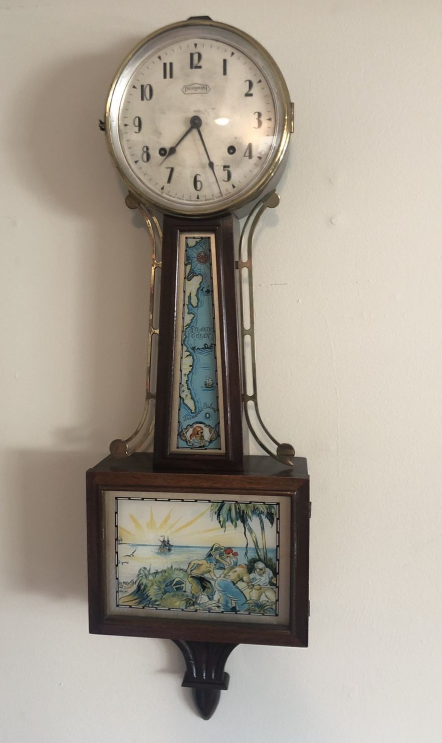 Ingraham banjo clock - Treasure Island Pirates