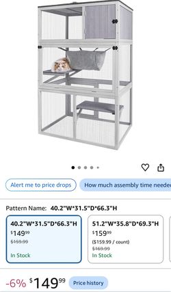 3 level cat condo outdoor cage wood