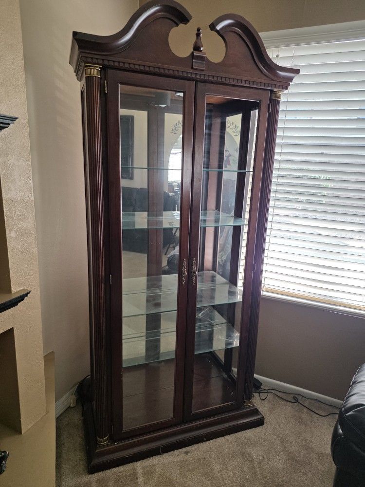 FREE Cirio Cabinet And Grandfather Clock. Must Pickup