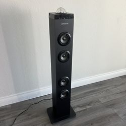 Polaroid Tower Speaker With Disco Light