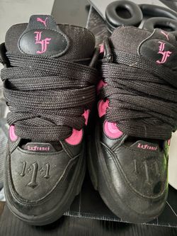 Black & Pink Nike Sneakers - size 8.5 used