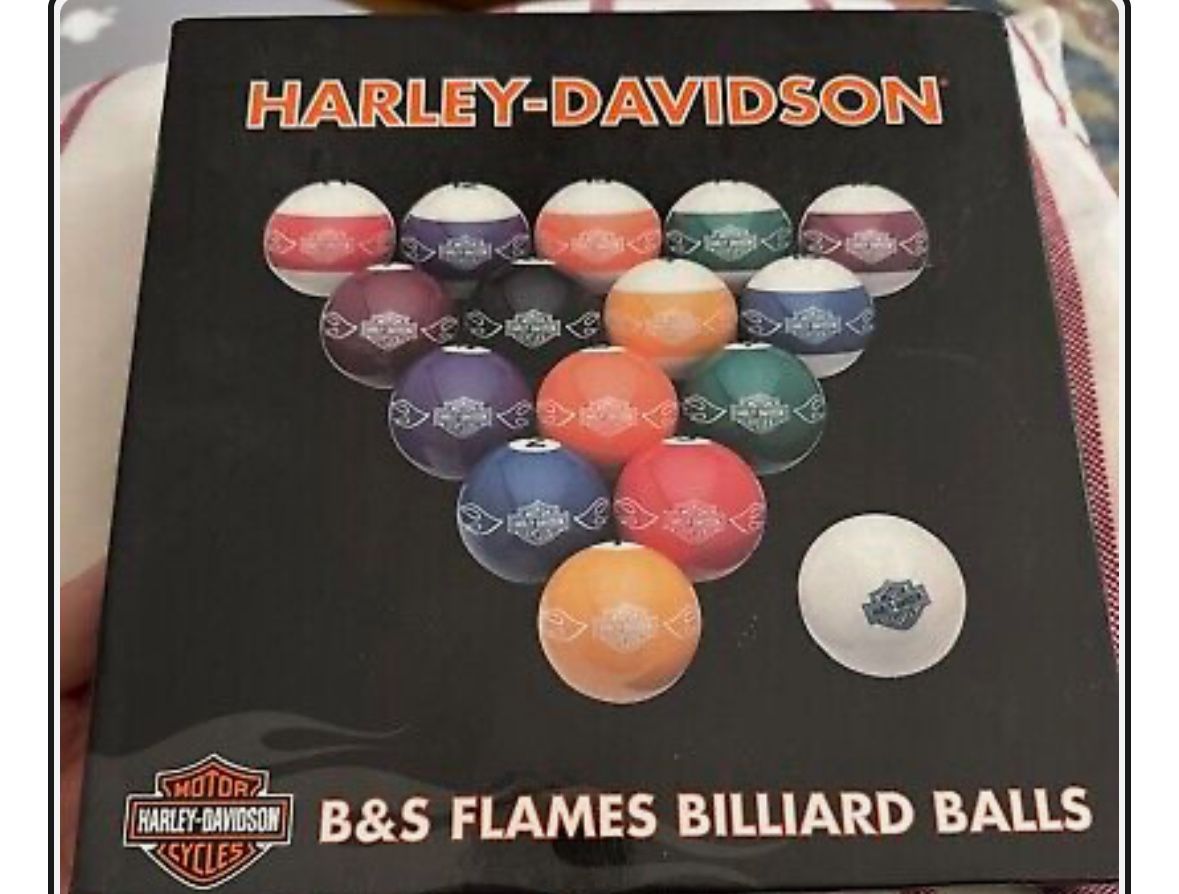 Harley Davidson Pool Balls