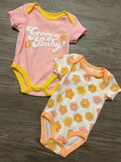 Size 3/6 Months Groovy Baby Onesies