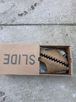 Brown Yeezy Slides