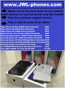 ^.^ iPHONES X,XS,XR ^.^ 199$