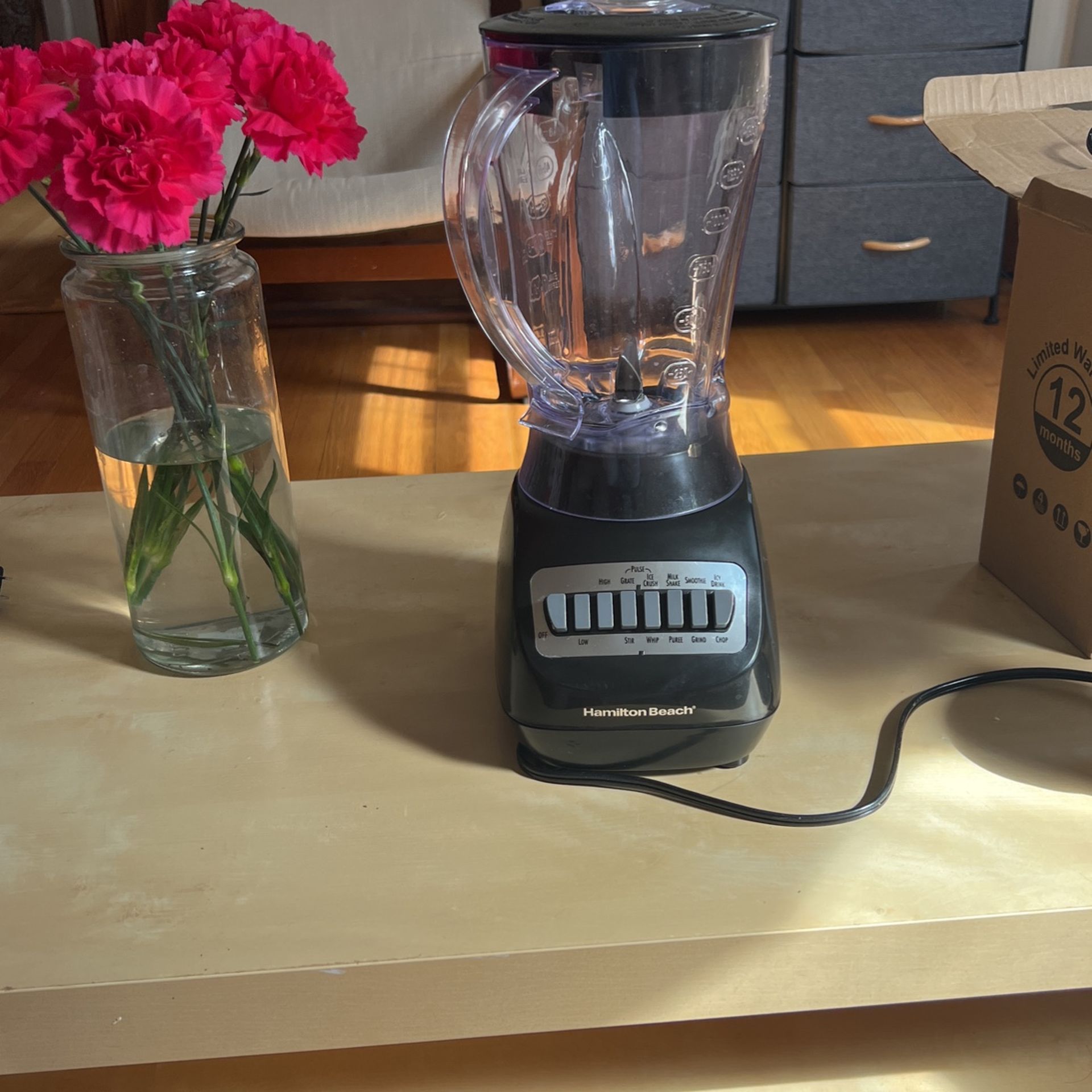 Hamilton Beach Wave Crusher Multi-Function Blender, 40 oz, Glass Jar, Black, 58165