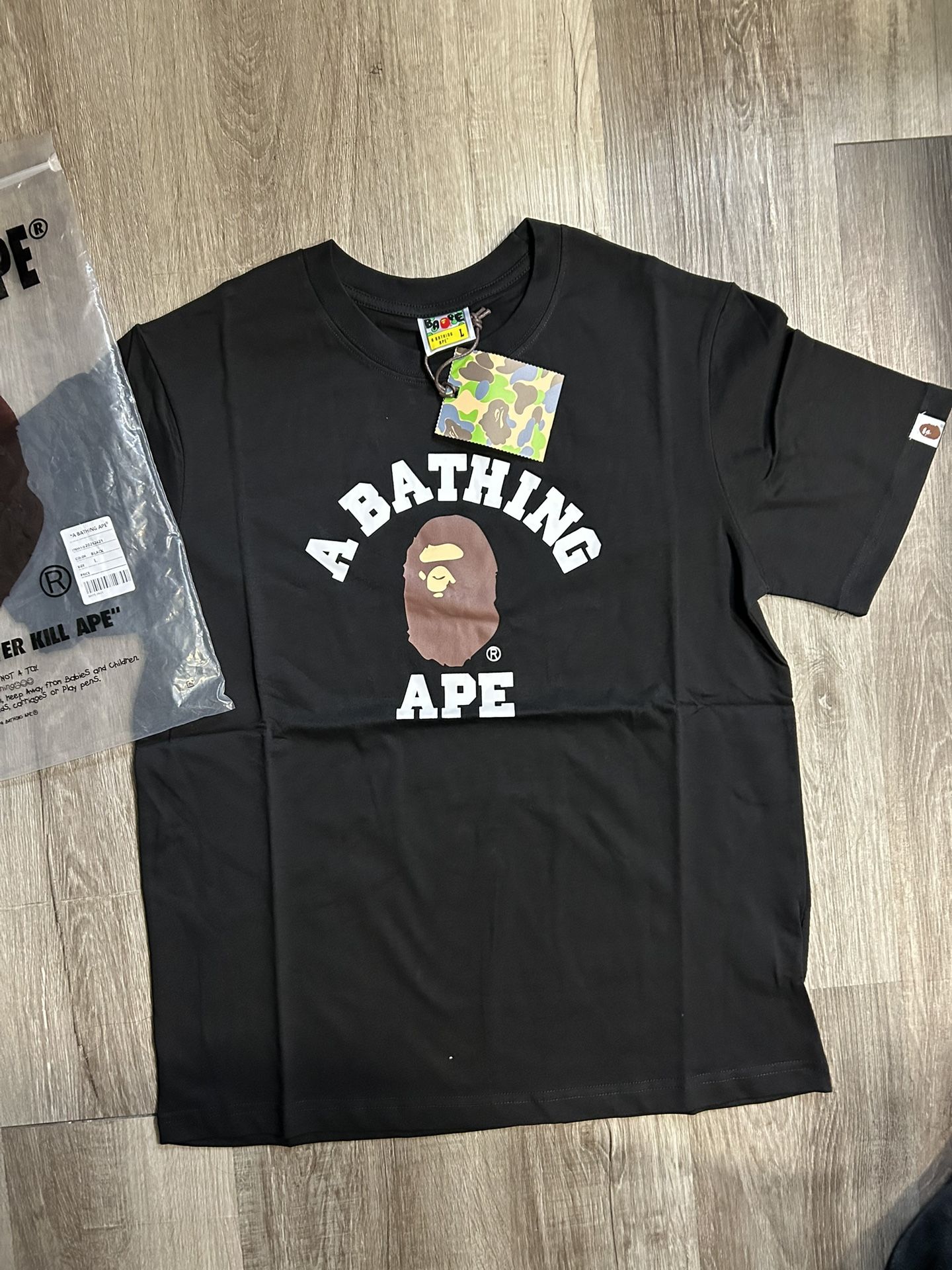 Bape tee size Large