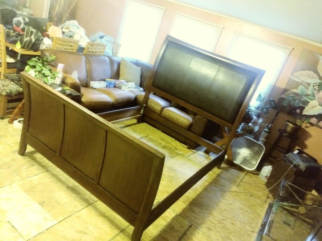 Queen headboard footboard