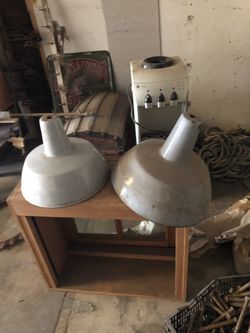 Antique Grey porcelain lights