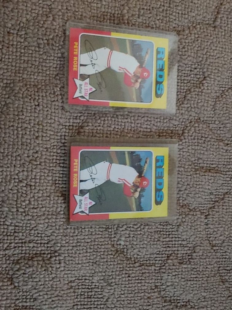 Topps 1975 Pete Rose I Have (2) Of These In Perfit Shape
