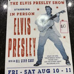Elvis Metal Sign Decor