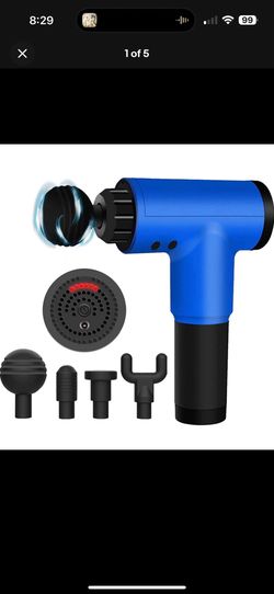 Deep Tissue Massage Gun with 6 Adjustable Speed 4 Detachable Massage Head