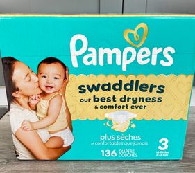 Pampers Swaddlers Sensitive Disposable Diapers - Size 3 - 136ct