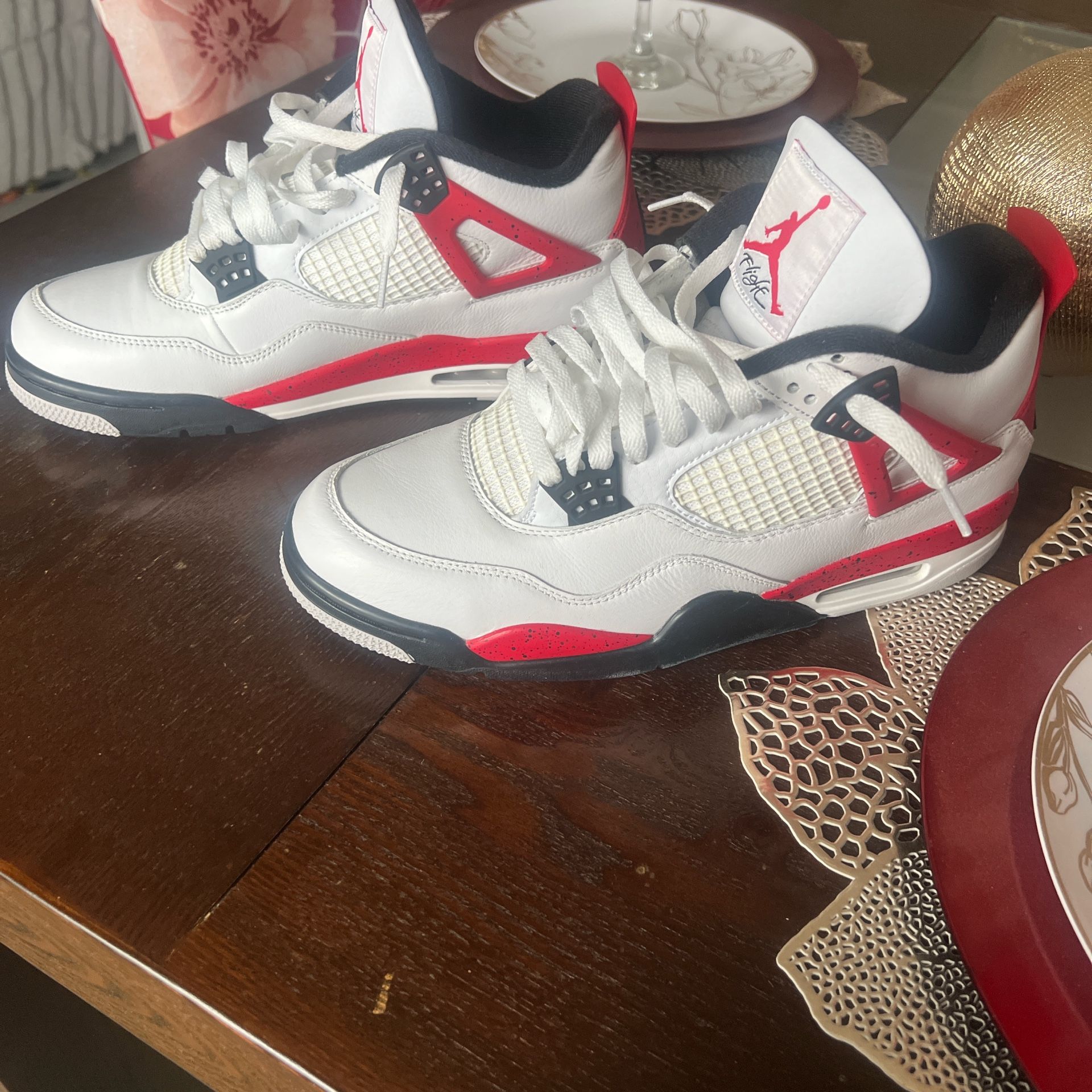 Jordan 4 Cement Fire Red