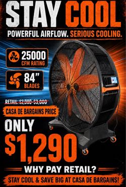 Industrial drum fan