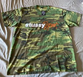 Stussy Camo T Shirt L Defect