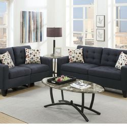 BRAND NEW 2PC SOFA AND LOVESEAT WITH ACCENT PILLOWS INCLUDED$ 449