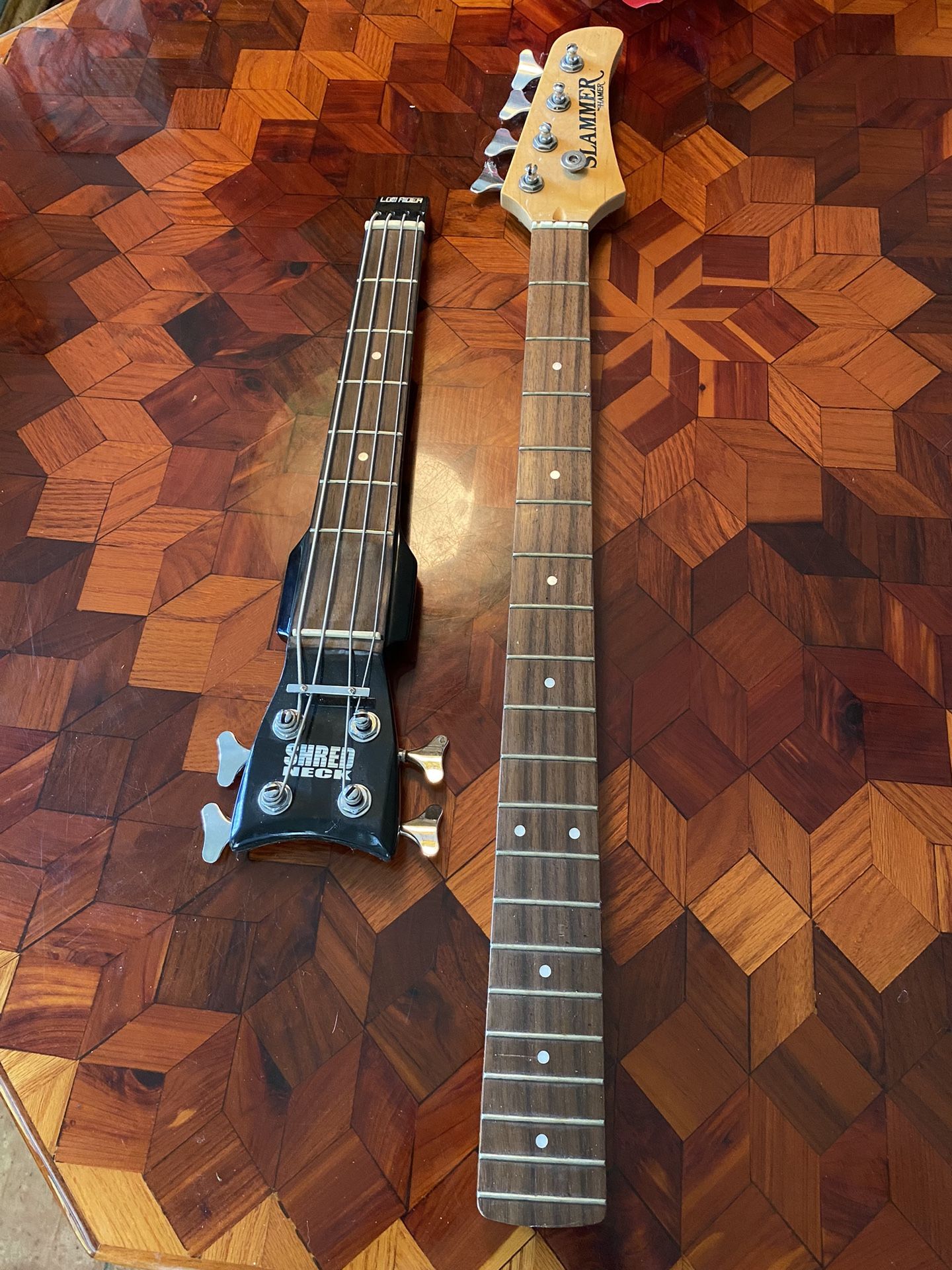 Bass Guitar Practice, Stick, And Neck