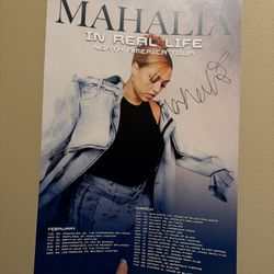 Mahalia Signed Concert Exclusive Poster